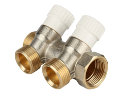 Коллектор STOUT распределительный 3/4", 2 отвода 3/4"ЕК (Арт. SMB 6851 343402)