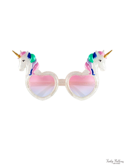 Карнавальные очки "Сердца-Единороги"