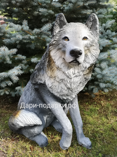 Волк  68*57см  6,5кг   полистоун Россия  5226/012026**