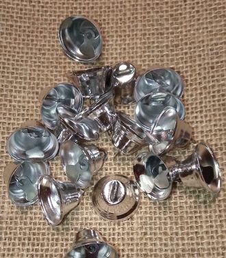 Колокольчики, цвет серебро, размер 2,1 см, цена за 1 шт