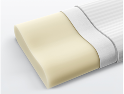 Ортопедическая подушка «Memory Max» 60х40х13см сатин