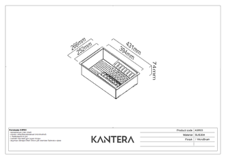 Коландер Kantera ASR03