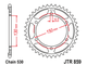 Звезда задняя JTR859 z=38...48