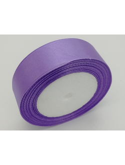 Лента атласная 25 мм, цвет сиреневый арт. 21