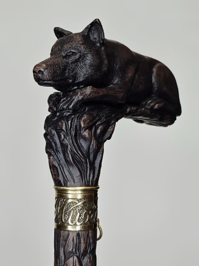 Трость "Волк на отдыхе"