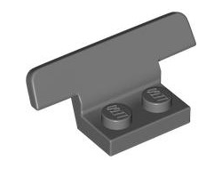 Vehicle, Spoiler 1 x 4 on 1 x 2 Base, Dark Bluish Gray (30925 6554497)