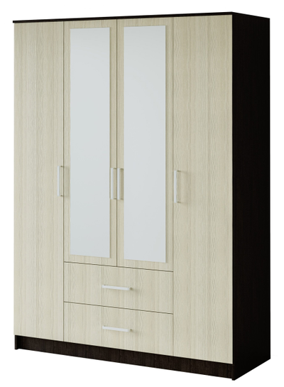 Шкаф четырехстворчатый Фиеста (БТС) венге лоредо