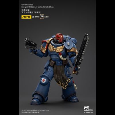 Гадриэль, сержант Ультрамаринов (Warhammer 40k, Spacemarine II) - КОЛЛЕКЦИОННАЯ ФИГУРКА 1/18 Ultramarines Collectors Edition - Sergeant Gadriel (JT01376) - JOYTOY