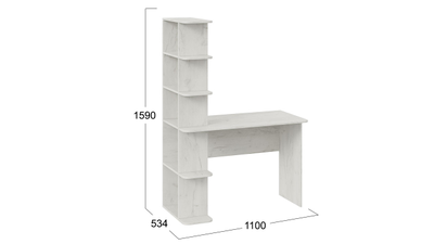 Стол письменный тип 4 Дуб Крафт Белый