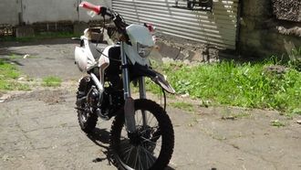 Питбайк X-MOTOS 125 17/14 BLACK (прибор. панель, светотехника)