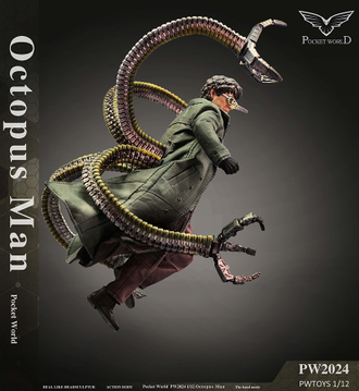 ПРЕДЗАКАЗ - Доктор Осьминог, Отто Октавиус ("Человек-Паук 2") - КОЛЛЕКЦИОННАЯ ФИГУРКА 1/12 Octopus Man (PW2024A) - PWTOYS ?ЦЕНА: 10300 РУБ.?