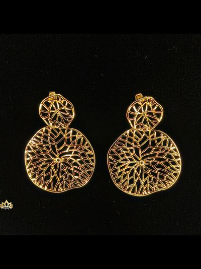 Элегантные кружевные серьги-подвески 6см