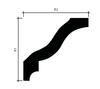 Карниз 1.50.144 - 81*82*2000мм