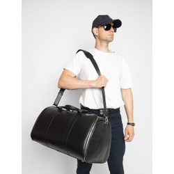 Кожаный портплед / дорожная сумка Goffredo 
Premium black (арт. 4045-51)