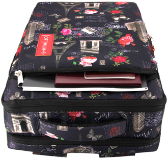 Рюкзак сумка для ноутбука 15.6 - 17.3 дюймов Optimum, цветы