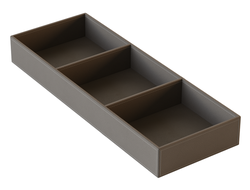 Лоток 3 отделения 150х410х50 экокожа Теплый серый FC0103.VP015.WGVPP.CM  ARISTO *