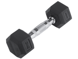 Гантель обрезиненная STARFIT DB-301 3 кг, черная