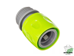 Соединитель быстросъемный д/крана с внутренней резьбой 3/4", пластик, E1M