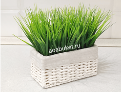 Искусственная трава Осока в декоративном ящике