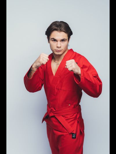 Кимоно для универсального боя UNIFIGHT BRAVEGARD Ascend красное