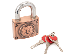 Замок навесной Медведь ВС2М-60 медь [4154]
