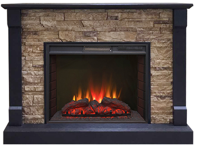 Электрокамин Моника BL M4 с очагом Sparta 25.5 LED