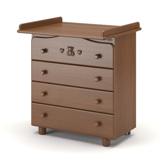 Детский комод Nuovita Lusso Noce scuro / Темный орех