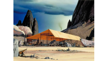 Одна из тайных торговых площадок в «Дюнном Море» на Планете ТАТУИН ― Место продажи ДЖАВАМИ старой техники, найденной в пустыне.