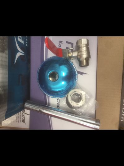 Лейка с шаровым краном для летнего душа, из нержавейки комплект 1/2