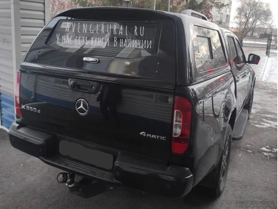 Кунг N-design для Mercedes X-class в черном цвете, комплектация с форточками на боковых окнах!