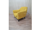 Кресло "Космо", 90х90х85 см, велюр, желтое
