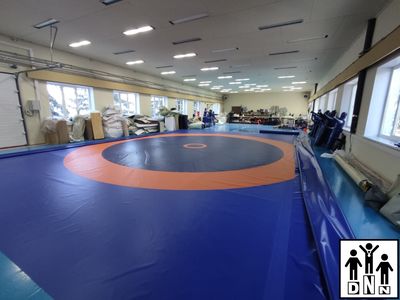 Покрышка борцовская плотность 630гр*м2 трехцветная липучки (цена за 1 м2) DNN