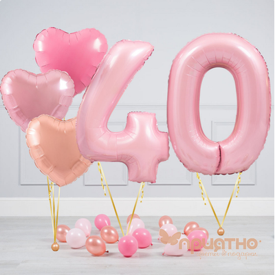 СЕТ ИЗ ВОЗДУШНЫХ ШАРИКОВ &quot;НЕЖНОСТЬ&quot;