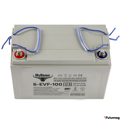 Тяговый аккумулятор RuTrike 6-EVF-100 (12V100A/H C3)