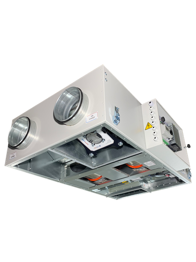 VMPVU-E-RR-500-3.0/1-1 КОМПАКТНАЯ ПРИТОЧНО-ВЫТЯЖНАЯ УСТАНОВКА С РОТОРНЫМ РЕКУПЕРАТОРОМ 500 м3/ч, 3,0 kW/230VAC