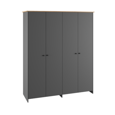 Теодора комплект мебели для спальни Графит/Дуб крафт