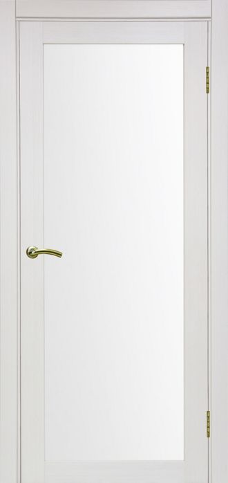 Межкомнатная дверь "Турин-501.2" ясень перламутровый (стекло)