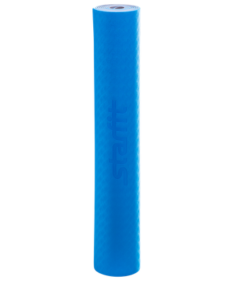 Коврик для йоги STARFIT FM-201 TPE 173*61*0,4 см синий/серый