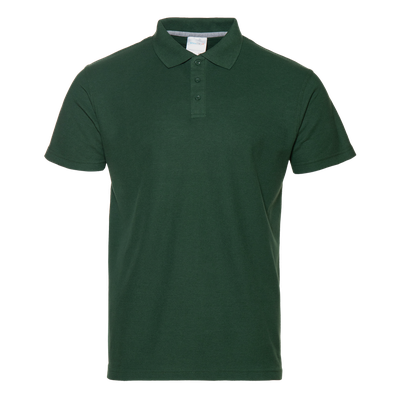 Футболка-поло однотонная с вышивкой каратэ