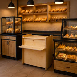 (НАТ-17) Прилавок рабочий "NATURE" из фанеры