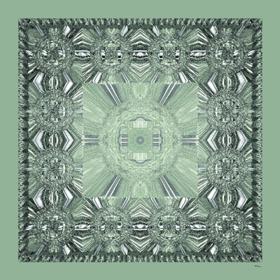 Шоппер из темно-серого плотного хлопка с принтом "День дождя"