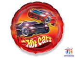 Шар Тачки 46 см фольга Hot Wheels Хот Вилс ( шар + гелий + лента)