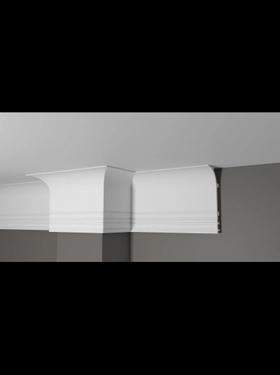 Потолочный плинтус для подсветки DECOR-DIZAYN DD520, из дюрополимера, под покраску, ударопрочный, 2 метра