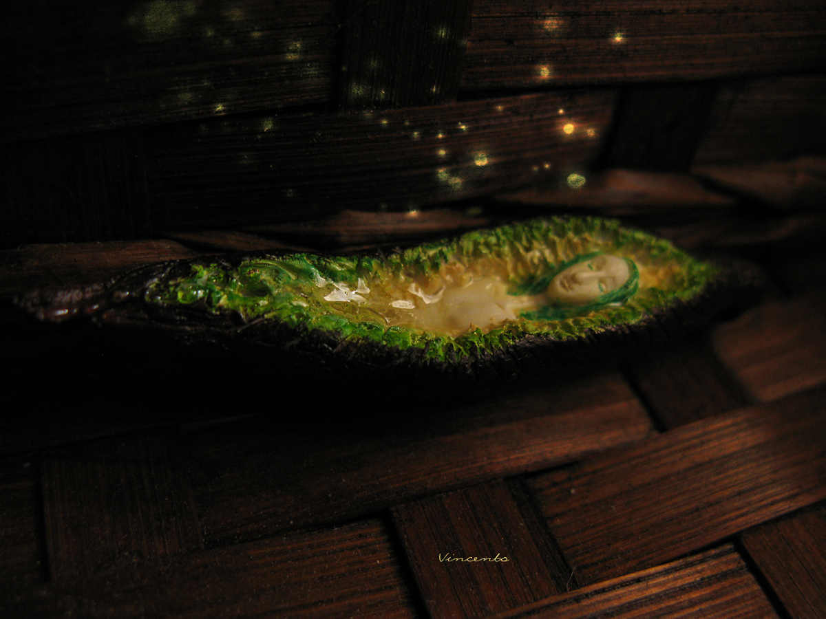 Подвеска в виде Дриады, духа Живого Леса, волшебное украшение-талисман, скульптурная миниатюра