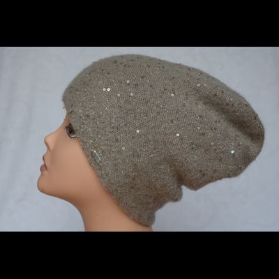 Итальянская шапка женская Vizio Визио Италия 6157 ореховая