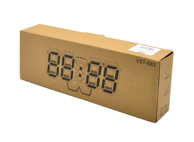 часы электронные VST883-4  зел.цифры+USB кабель (без адаптера)