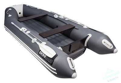 Лодка ПВХ Мастер Лодок Аква НДНД 3400 Графит / Св.Серый
