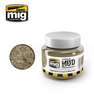 Ammo MIG: Акриловый продукт для имитации грязи Light Earth Ground (250 мл.)