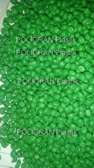 Вторичный гранулят полипропилена (Зелёный)