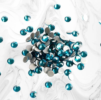 Стразы термоклеевые, цвет голубой, размер SS16 (3,8 - 4,0 мм), 1440 шт